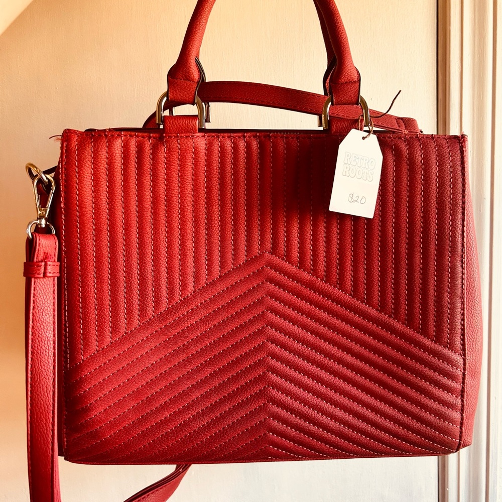 Red Quilted Handbag